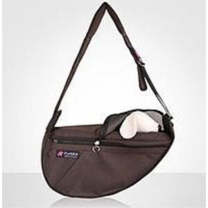 Fundle Pet Sling Carrier Brown Mini Patent Winning Comfort Tech Small Dog Cat
